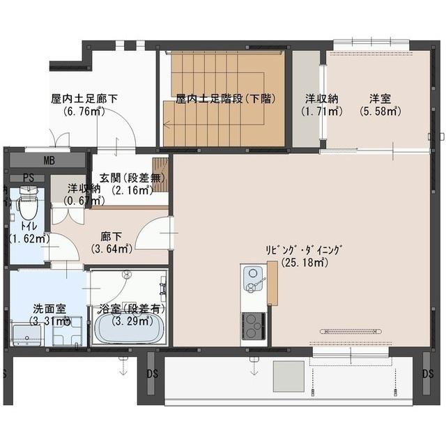 ＪＲ宇都宮線 古河駅 徒歩18分 3階建 築4年(1SK/2階)の間取り写真