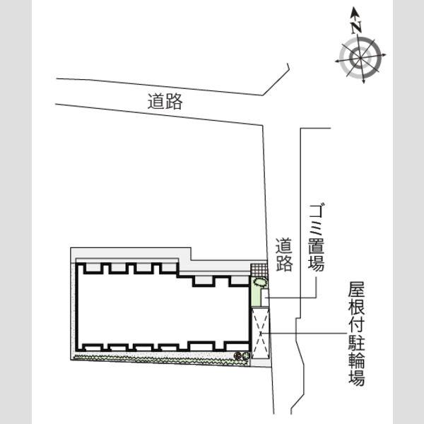 レオネクストエスポワールII(1K/2階)の間取り写真
