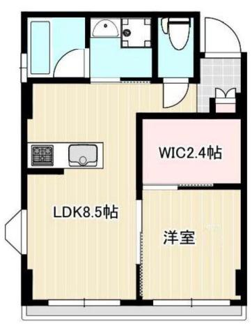 第2コーポラス志摩(1LDK/2階)の間取り写真