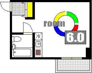JSビル土橋(ワンルーム/3階)の間取り写真
