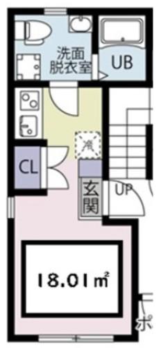 LINK STAGE NERIMA(ワンルーム/1階)の間取り写真