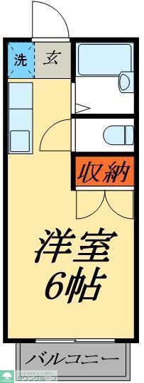 サンハイツ新小岩駅前(1K/1階)の間取り写真