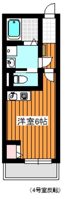 グランディール(ワンルーム/1階)の間取り写真