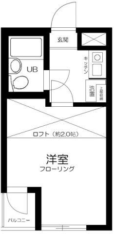 ライブコア赤羽(1K/3階)の間取り写真
