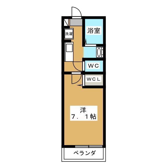 グレージュ(1K/3階)の間取り写真
