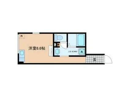TANOSHIME荘(ワンルーム/1階)の間取り写真