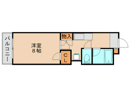 吉塚AGビル7号館(1K/2階)の間取り写真