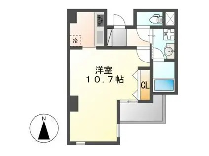 MERVELLINA IZUMI(1K/7階)の間取り写真