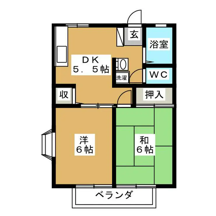 メルローズハイツ 2階階 間取り