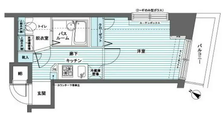 トーシンフェニックス日本橋蛎殻町弐番館 2階階 間取り