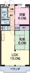 LIMPIA高峯(2LDK/3階)の間取り写真