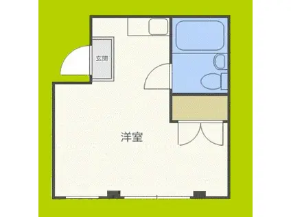 エスオーハイツ(ワンルーム/2階)の間取り写真