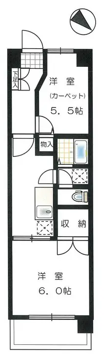 北習志野セントラルガーデン 2階階 間取り