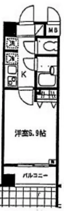 メゾンド島津山 3階階 間取り