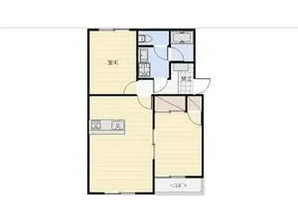 フェニックスII(2LDK/1階)の間取り写真