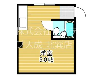 メゾン一刻(ワンルーム/1階)の間取り写真