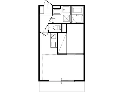 LIVELYMONE(1LDK/1階)の間取り写真