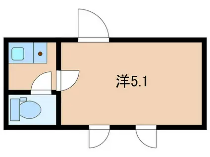 CH RESIDENCE 早稲田鶴巻町(ワンルーム/1階)の間取り写真