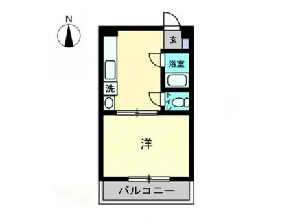 RAFFLES EXCELLENT(1DK/4階)の間取り写真