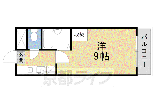 雅パレス(1K/2階)の間取り写真