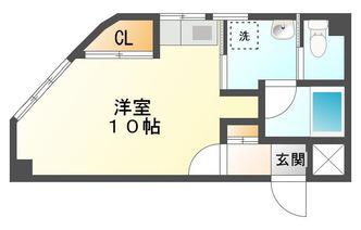 柳田ビル(ワンルーム/4階)の間取り写真
