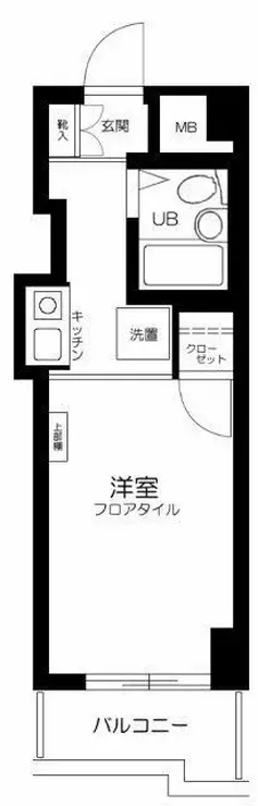 スカイコート入谷 5階階 間取り
