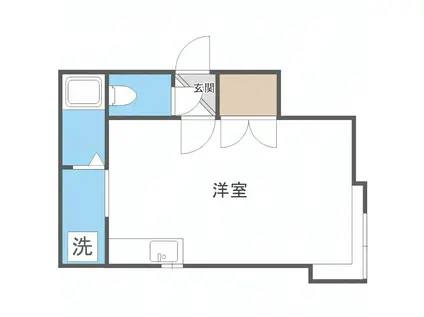 本郷イレブンハイツ(ワンルーム/1階)の間取り写真