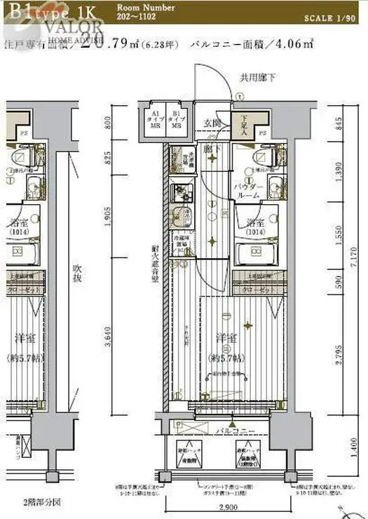 メインステージ東神奈川 5階階 間取り