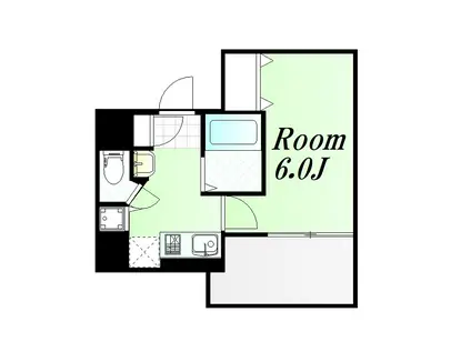 プレサンス天満ステーションフロント(1K/6階)の間取り写真