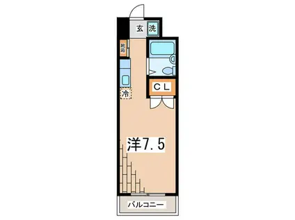 山根マンション(ワンルーム/3階)の間取り写真