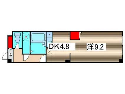 スペースアメニティ梶が谷(1DK/2階)の間取り写真