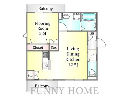 ヴァーチェ桜ヶ丘(1LDK/3階)の間取り写真