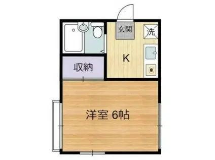 依田ハイツ(1K/1階)の間取り写真