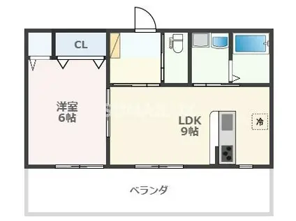 コンフォールソレジオ(1LDK/1階)の間取り写真