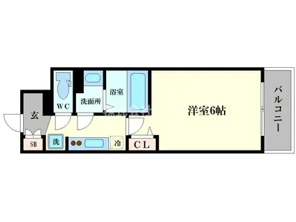 ファステート大正駅前トロフィ(1K/5階)の間取り写真