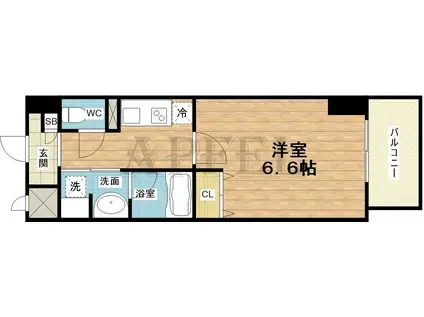 AKASHI ENTERPRISE(1K/6階)の間取り写真