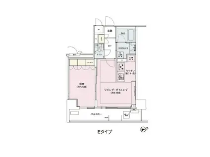 アンビエンテ駒込(1LDK/2階)の間取り写真
