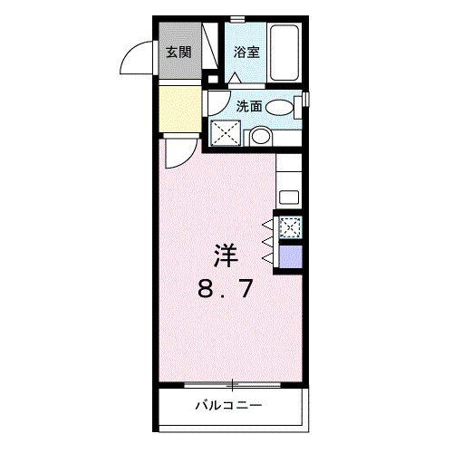 アーバンケティーズ(ワンルーム/5階)の間取り写真