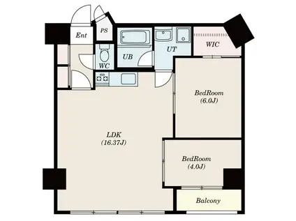 S-FORT乙川(1SLDK/6階)の間取り写真
