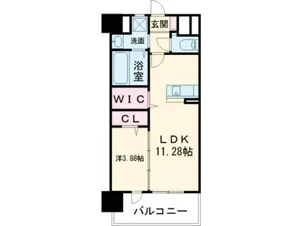 LEGEND157(1LDK/2階)の間取り写真