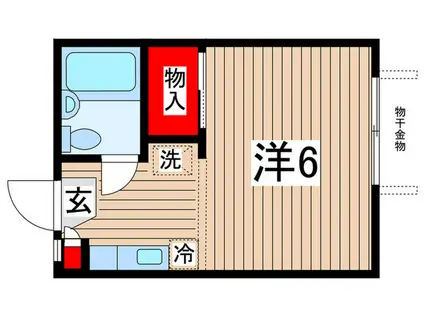 エクセレンス国立(ワンルーム/1階)の間取り写真