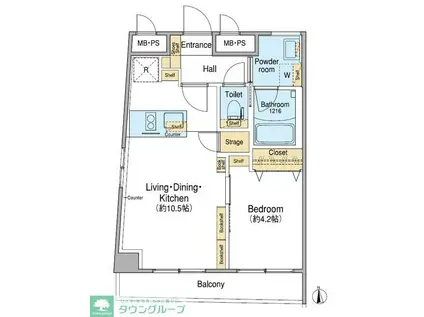 FUU OIMACHI BY LATIERRA(1LDK/4階)の間取り写真