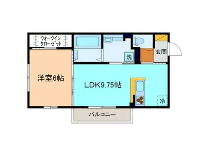 ポンパブランカ14(1LDK/2階)の間取り写真