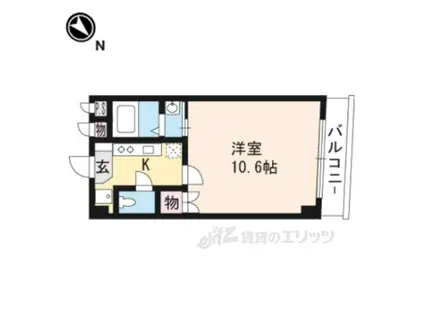 アフロディテ(1K/3階)の間取り写真