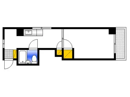 FANCY NAKAHIRO(1DK/5階)の間取り写真