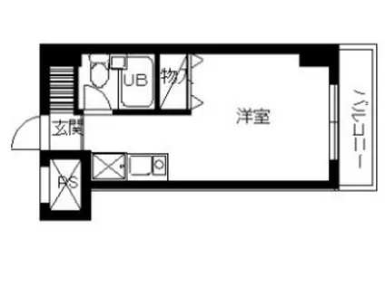 スカイコート西川口第8(ワンルーム/4階)の間取り写真
