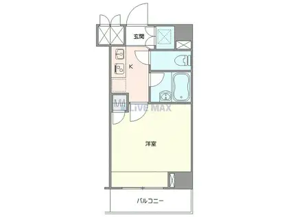 ルーブル中村橋弐番館(1K/2階)の間取り写真