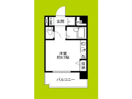 ウインライフ緑橋(ワンルーム/9階)の間取り写真