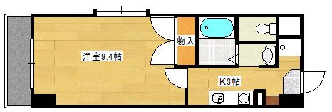 西広島ビレッジ(1K/10階)の間取り写真