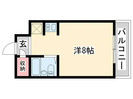 第15サンライズイトウ(ワンルーム/1階)の間取り写真